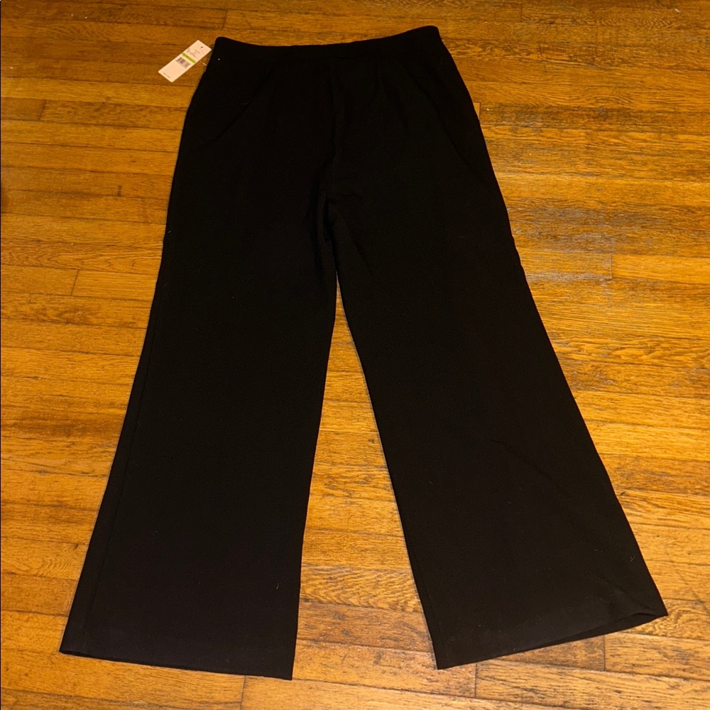 Elegant Black Wide-Leg Women's Pants - Picture 7 of 7